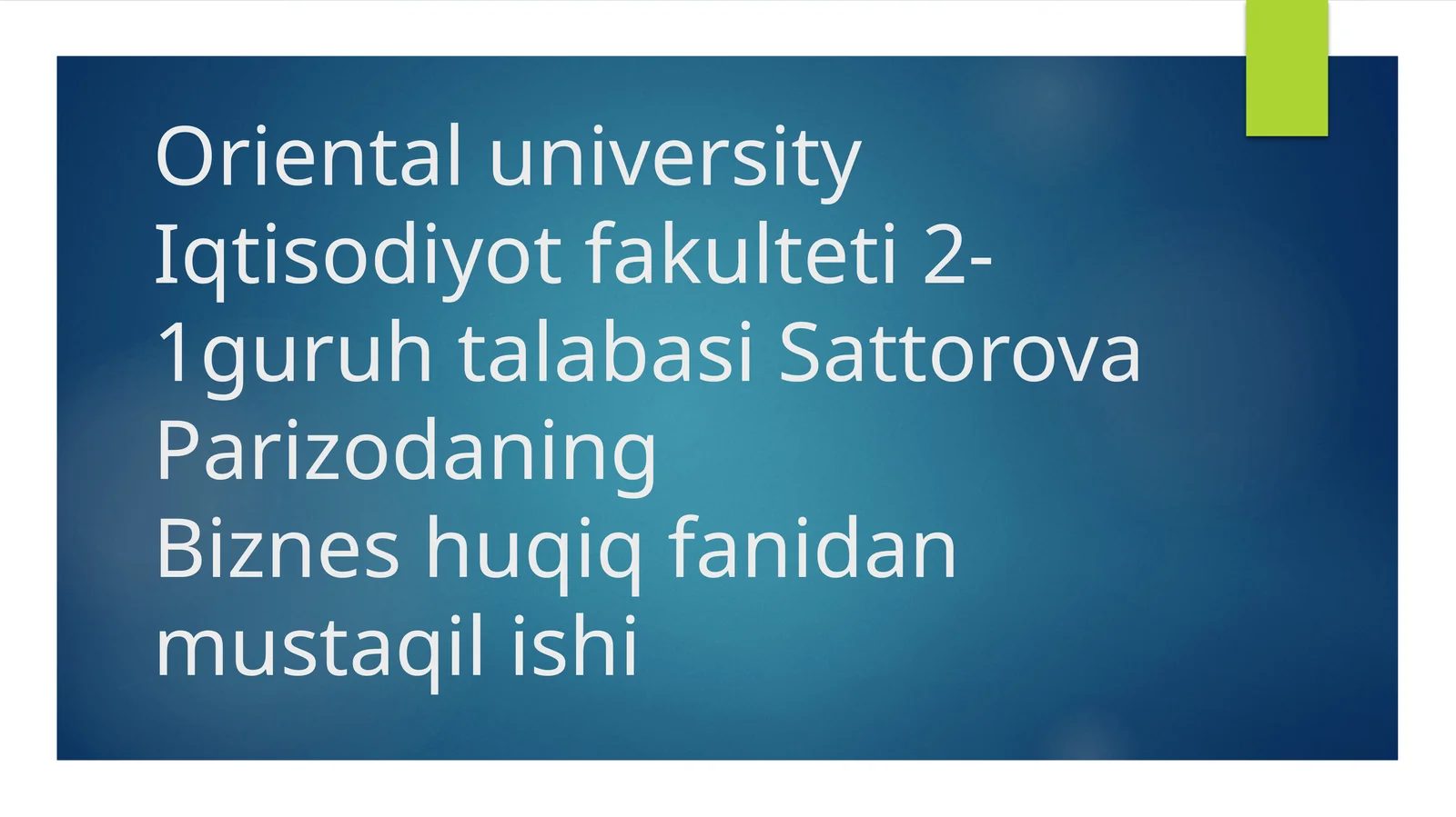 Qimmatliq og'ozlar bozorini tushunchasi