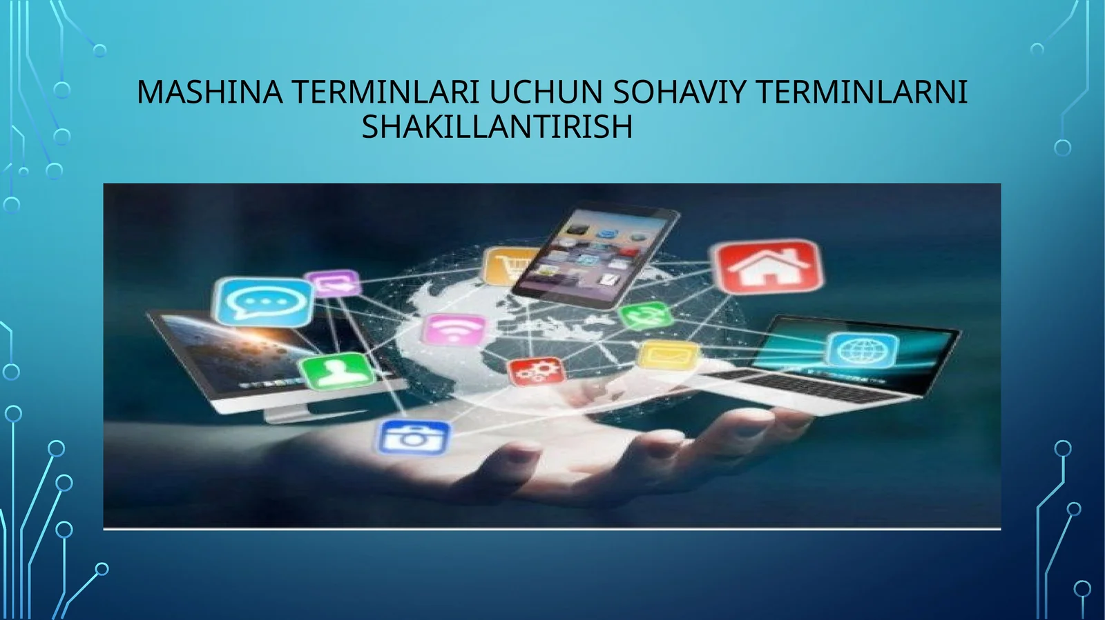Mashina terminlari uchun sohaviy terminlarni shakillantirish