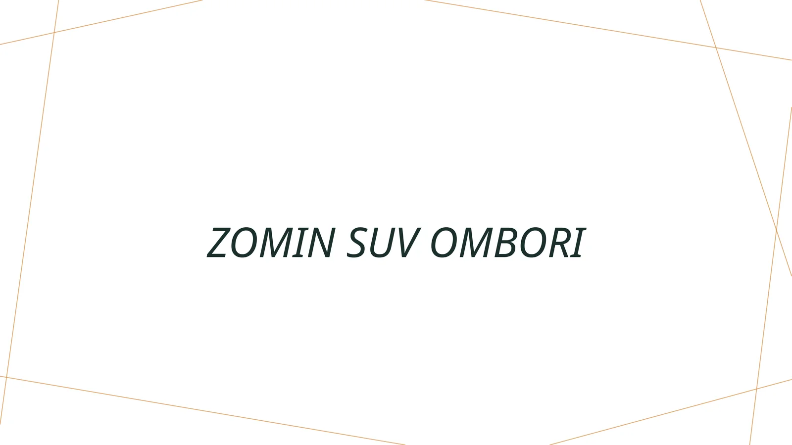 Zomin suv ombori