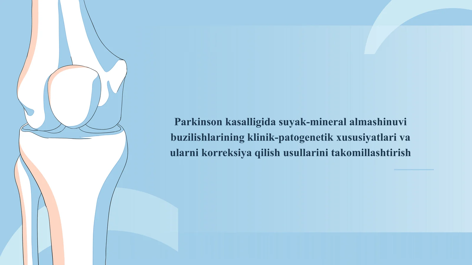 parkinson kasalligida suyak-mineral almashinuvi buzilishlarini klinik belgilari (Osteoporoz