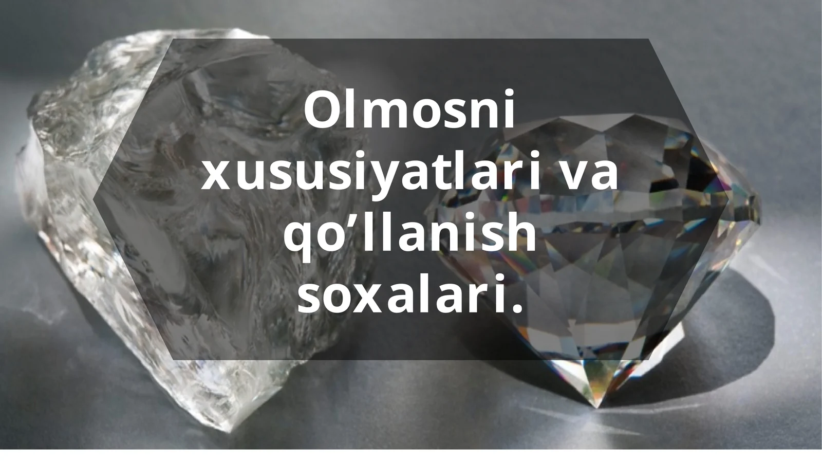 Olmosnixususiyatlarivaqo’llanishsoxalari