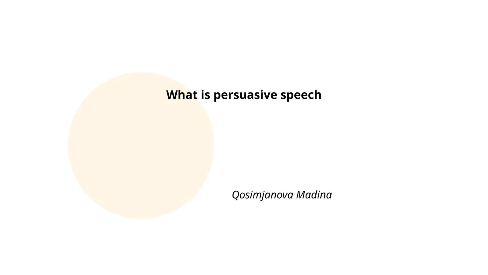 Persuasive Speech Definition and Techniques
