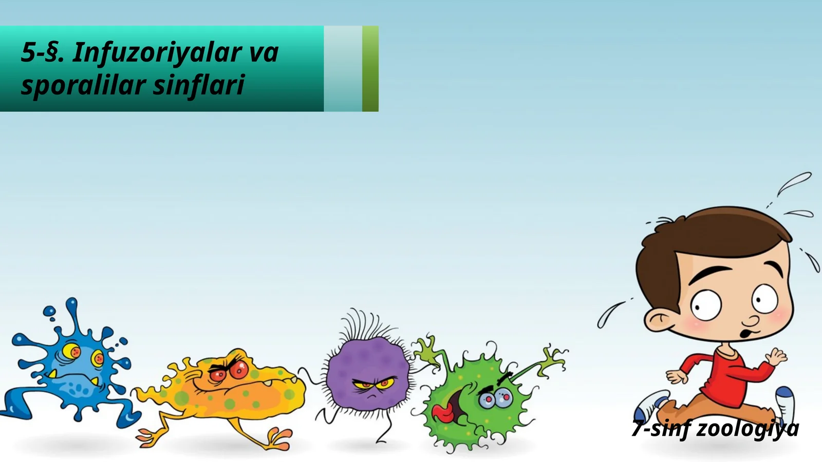 Infuzoriyalar va sporalilar sinflari
