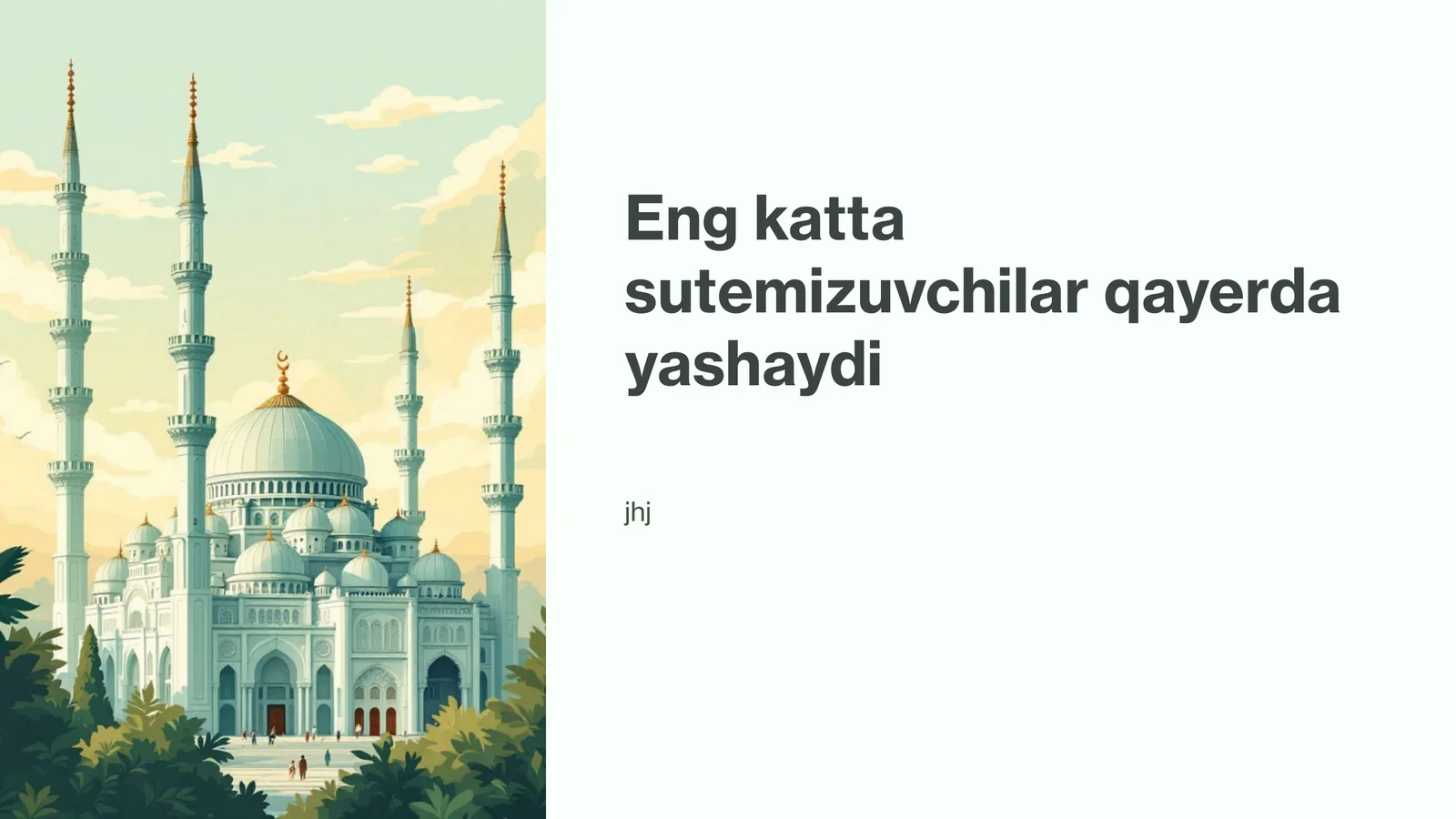 Eng katta sutemizuvchilarning yashash joylarida yuzaga keladigan ekologik sharoitlar