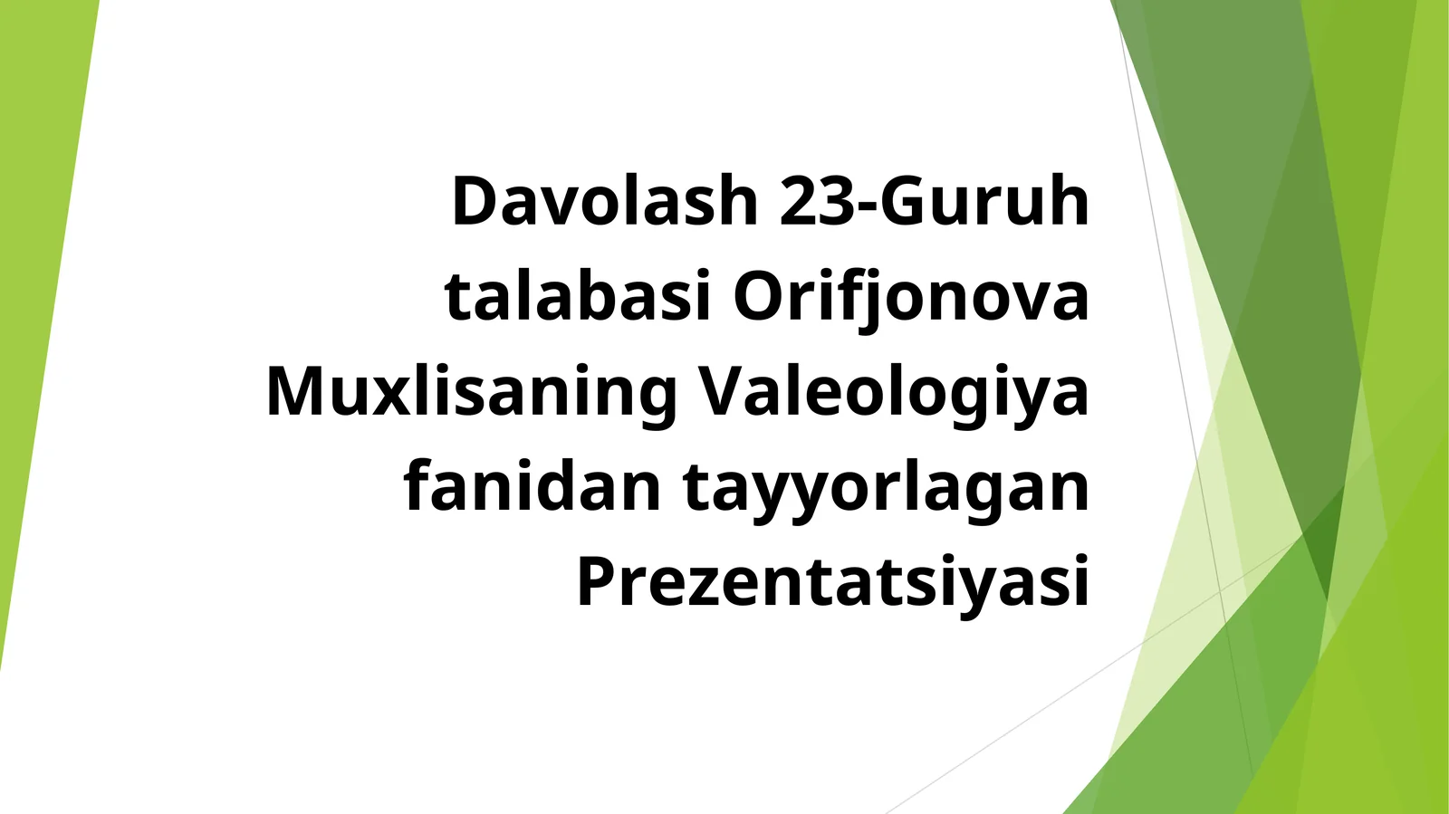 Salomatlikka tasir etuvchi xavf omillari va uning tasiri