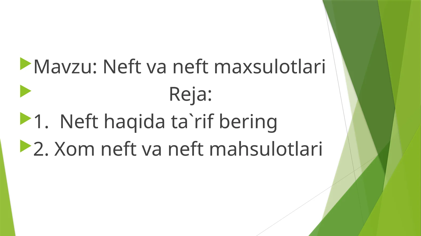 Neft va neft maxsulotlari