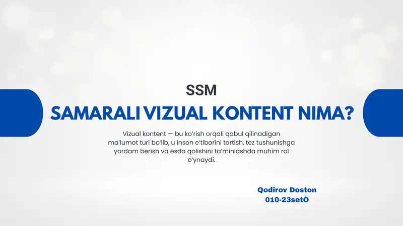 Samarali vizual kontent