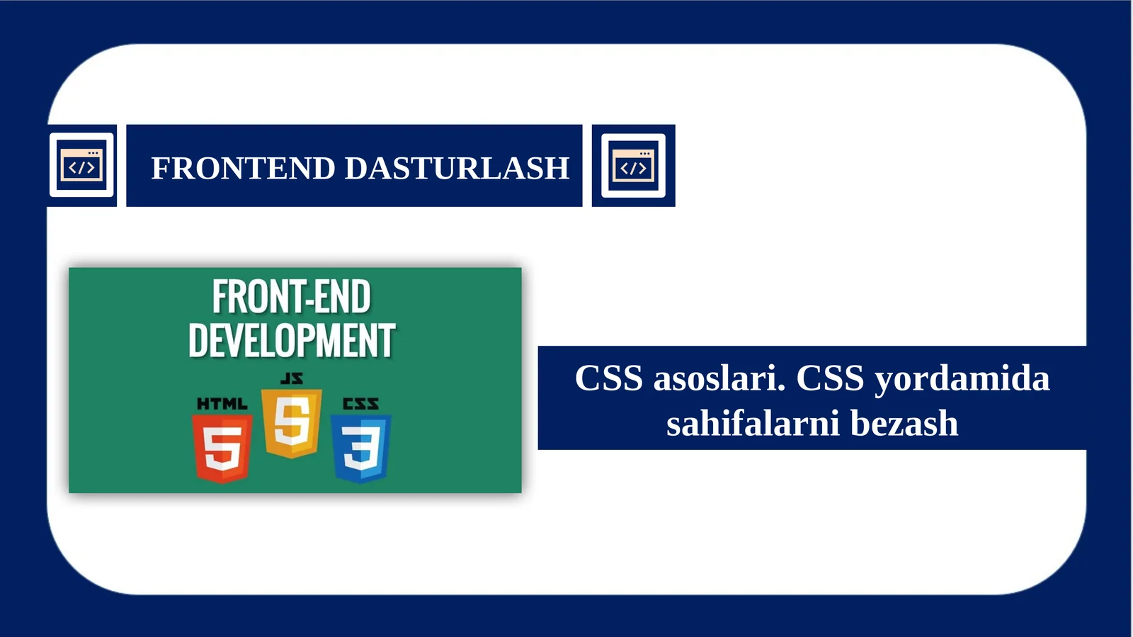 CSS asoslari