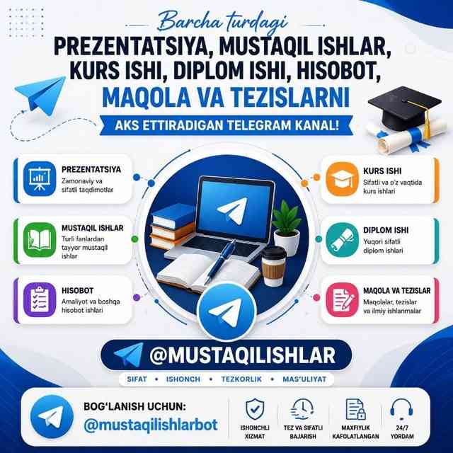Shamsiddin MUSTAQILISHLAR